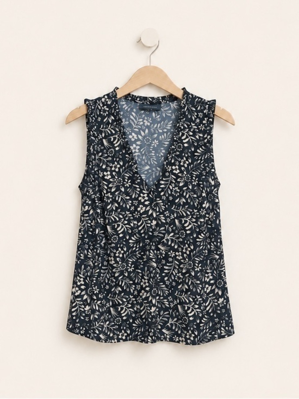 ModCloth Floral Ruffle Blouse